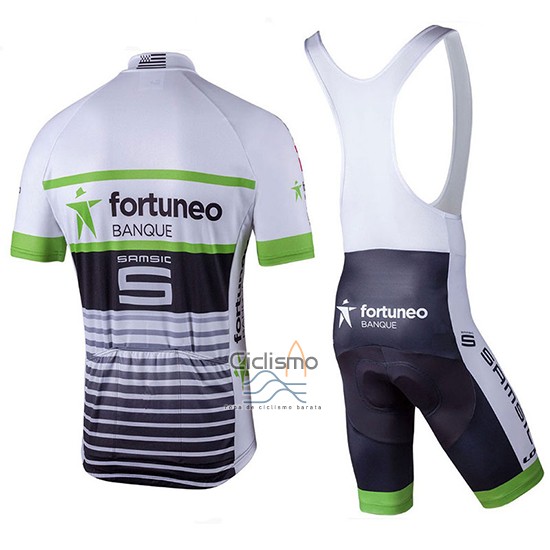 Fortuneo Samsic Ropa Ciclismo Culotte Corto 2018 Mangas Cortas Blanco